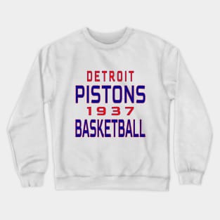 Detroit Pistons Basketball 1937 Classic Crewneck Sweatshirt